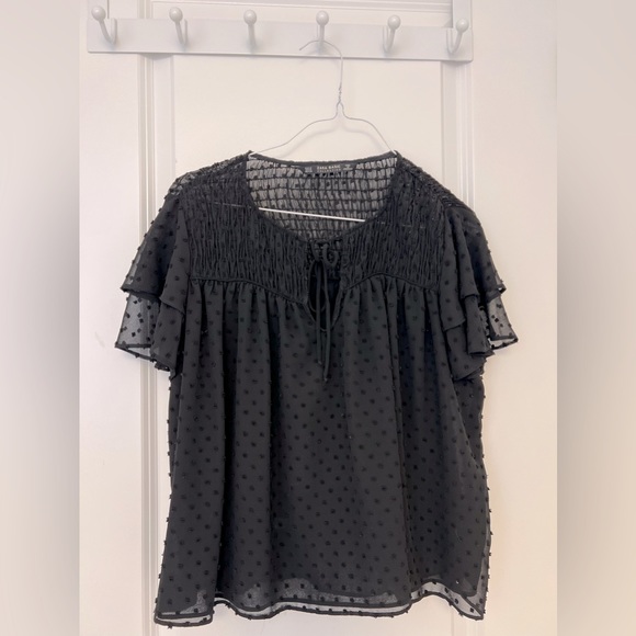 Zara flowy black blouse top - Picture 1 of 1